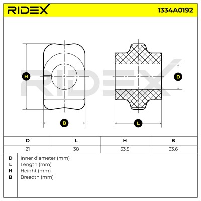 Tuleja Stabilizatora RIDEX 1334A0192 1334A0192 - foto 5
