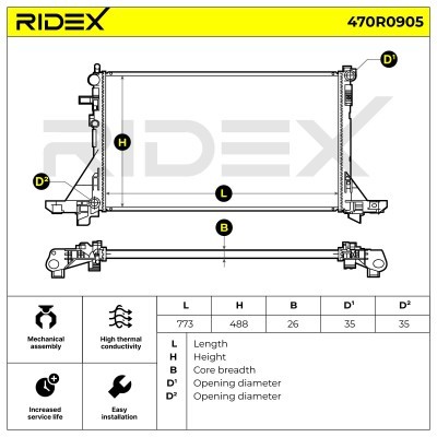Chłodnica RIDEX 470R0905 470R0905 - foto 5