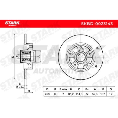 Tarcza hamulcowa Stark SKBD-0023143 SKBD-0023143 - foto 5
