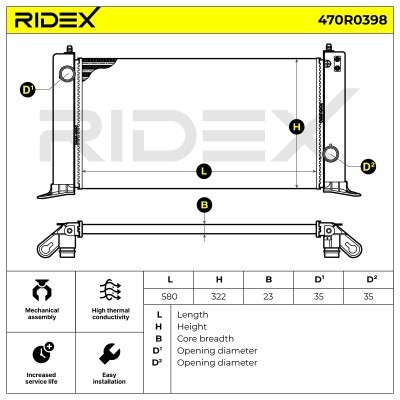 Chłodnica RIDEX 470R0398 470R0398 - foto 7
