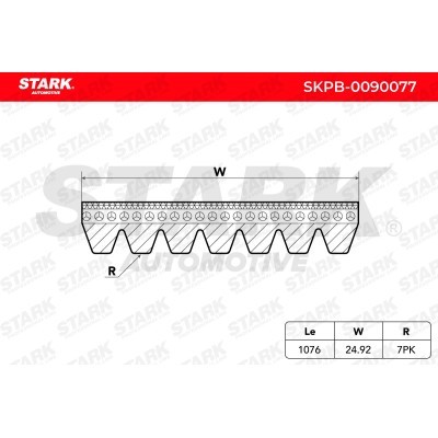 Pasek Klinowy Wielorowkowy Stark SKPB-0090077 SKPB-0090077 - foto 6