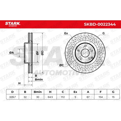 Tarcza hamulcowa Stark SKBD-0022344 SKBD-0022344 - foto 5