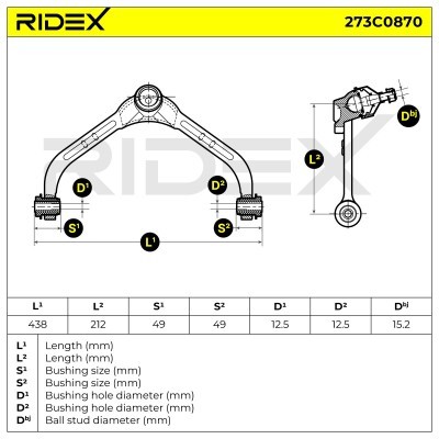 Wahacz RIDEX 273C0870 273C0870 - foto 5