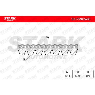 Pasek Klinowy Wielorowkowy Stark SK-7PK2418 SK-7PK2418 - foto 5