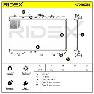 Chłodnica RIDEX 470R0318 470R0318 - foto 5