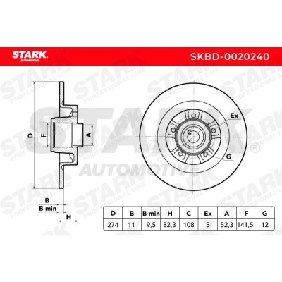 Tarcza hamulcowa Stark SKBD-0020240 SKBD-0020240 - foto 6