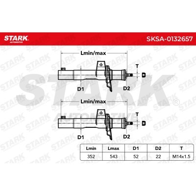 Amortyzator Stark SKSA-0132657 SKSA-0132657 - foto 3