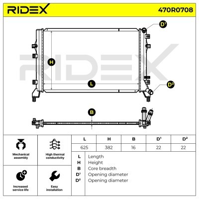 Chłodnica RIDEX 470R0708 470R0708 - foto 7