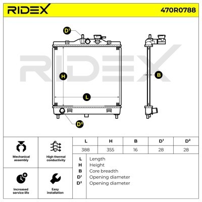 Chłodnica RIDEX 470R0788 470R0788 - foto 5