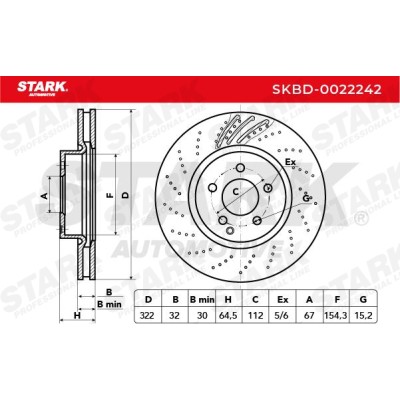 Tarcza hamulcowa Stark SKBD-0022242 SKBD-0022242 - foto 6