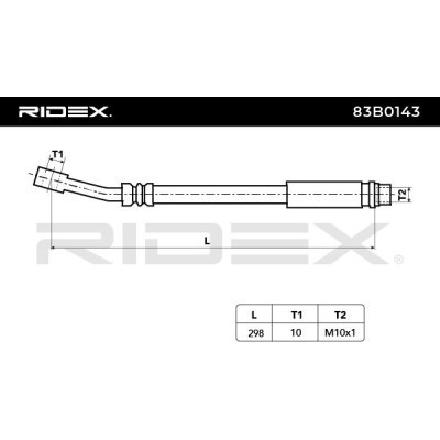 Przewód hamulcowy elast RIDEX 83B0143 83B0143 - foto 6