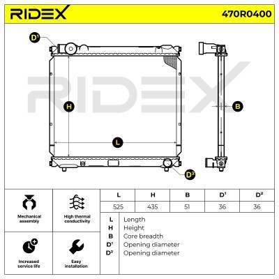 Chłodnica RIDEX 470R0400 470R0400 - foto 5