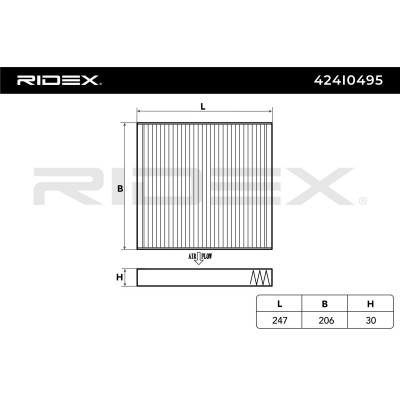 Filtr Kabinowy RIDEX 424I0495 424I0495 - foto 6