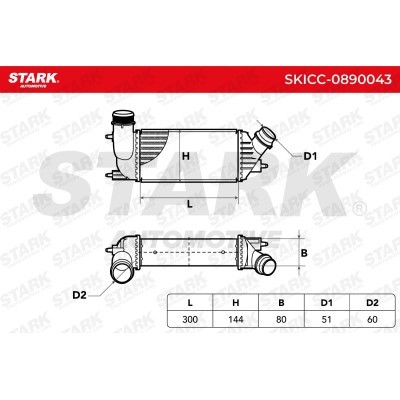 Chłodnica powietrza doładowującego Stark SKICC-0890043 SKICC-0890043 - foto 6
