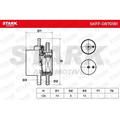 Filtr Paliwa Stark SKFF-0870181 SKFF-0870181 - foto 5