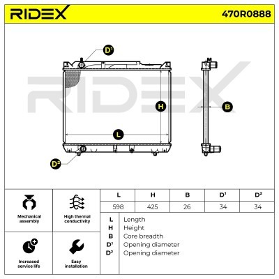 Chłodnica RIDEX 470R0888 470R0888 - foto 5