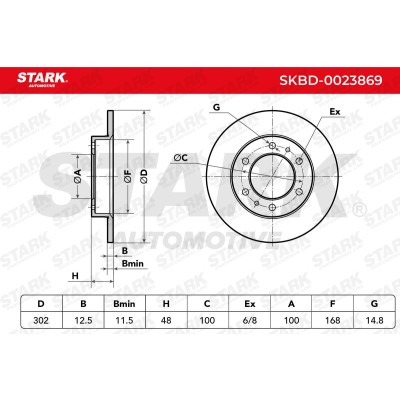 Tarcza hamulcowa Stark SKBD-0023869 SKBD-0023869 - foto 5