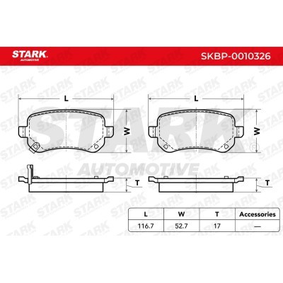 Klocki hamulcowe Stark SKBP-0010326 SKBP-0010326 - foto 4