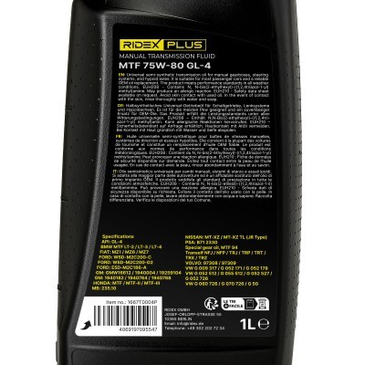 Olej przekładniowy RIDEX 1667T0004P 1667T0004P - foto 5