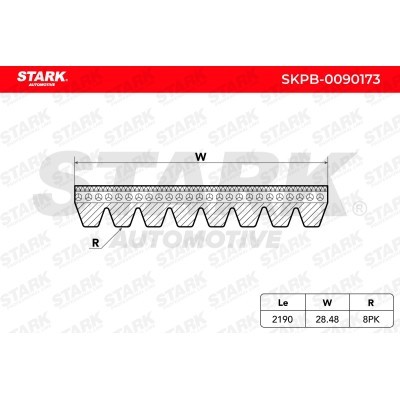 Pasek Klinowy Wielorowkowy Stark SKPB-0090173 SKPB-0090173 - foto 5
