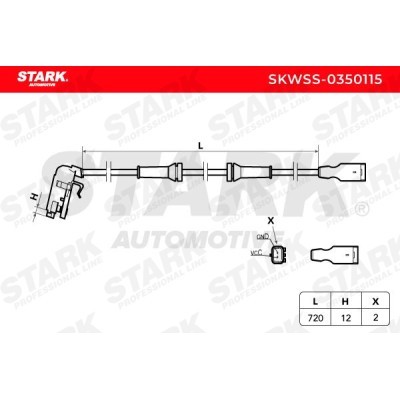 Czujnik ABS Stark SKWSS-0350115 SKWSS-0350115 - foto 3