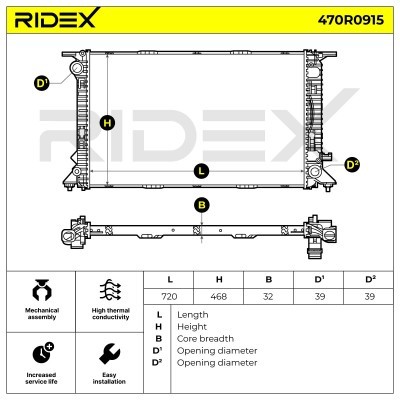 Chłodnica RIDEX 470R0915 470R0915 - foto 8