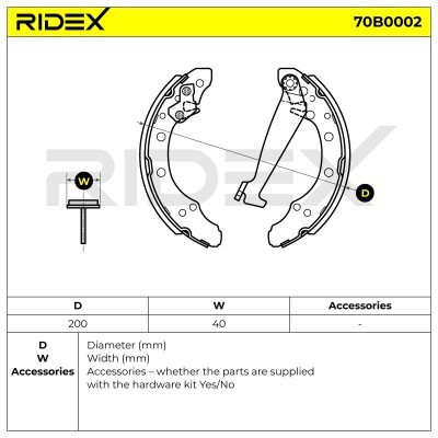 Klocki hamulcowe RIDEX 70B0002 70B0002 - foto 5