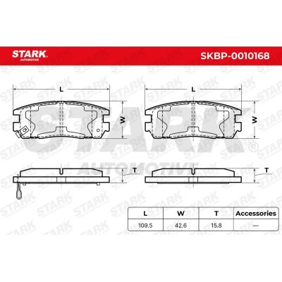Klocki hamulcowe Stark SKBP-0010168 SKBP-0010168 - foto 3