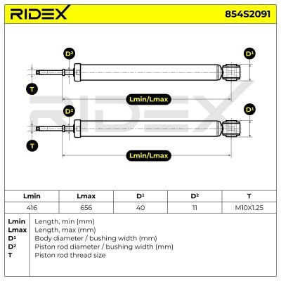 Amortyzator RIDEX 854S2091 854S2091 - foto 7