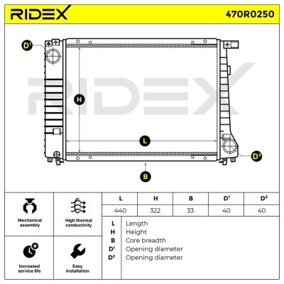 Chłodnica RIDEX 470R0250 470R0250 - foto 5