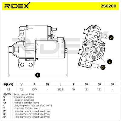 Rozrusznik RIDEX 2S0200 2S0200 - foto 6