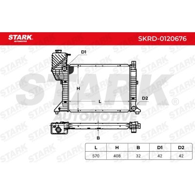 Chłodnica Stark SKRD-0120676 SKRD-0120676 - foto 4
