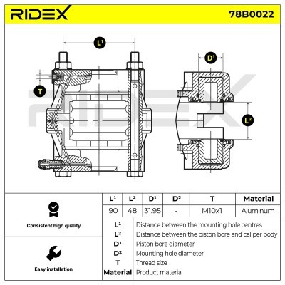 Zacisk Hamulcowy RIDEX 78B0022 78B0022 - foto 5