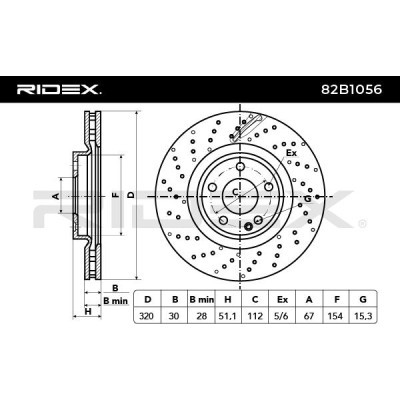 Tarcza hamulcowa RIDEX 82B1056 82B1056 - foto 3
