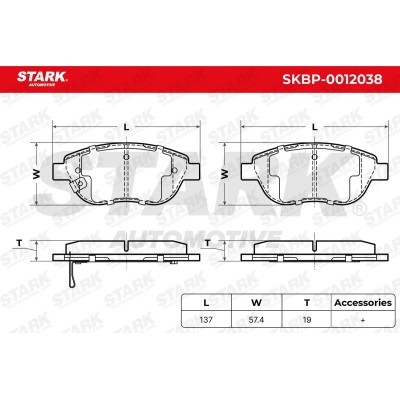 Klocki hamulcowe Stark SKBP-0012038 SKBP-0012038 - foto 6