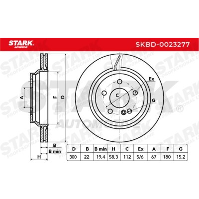 Tarcza hamulcowa Stark SKBD-0023277 SKBD-0023277 - foto 5