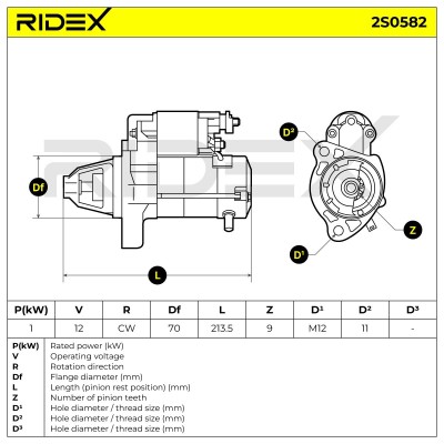 Rozrusznik RIDEX 2S0582 2S0582 - foto 6