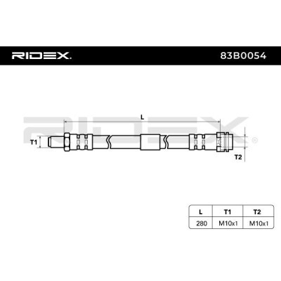 Przewód hamulcowy elast RIDEX 83B0054 83B0054 - foto 4