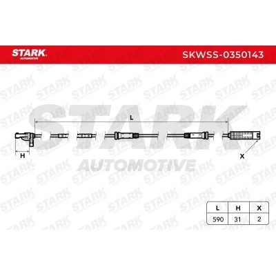 Czujnik ABS Stark SKWSS-0350143 SKWSS-0350143 - foto 5