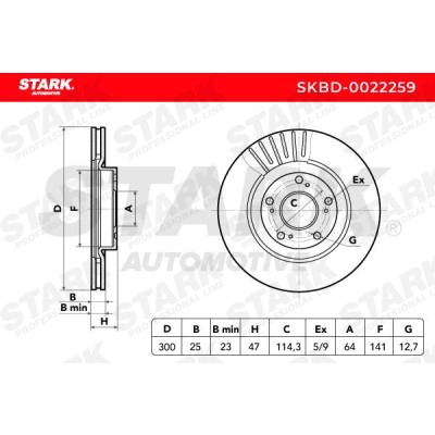 Tarcza hamulcowa Stark SKBD-0022259 SKBD-0022259 - foto 5