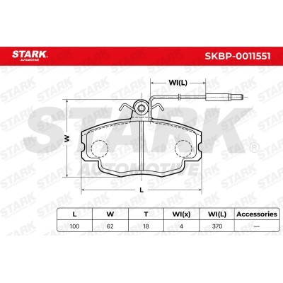 Klocki hamulcowe Stark SKBP-0011551 SKBP-0011551 - foto 6