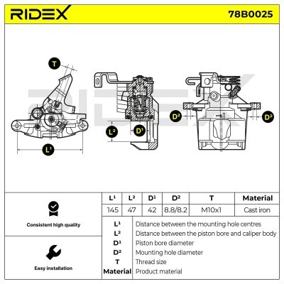 Zacisk Hamulcowy RIDEX 78B0025 78B0025 - foto 5
