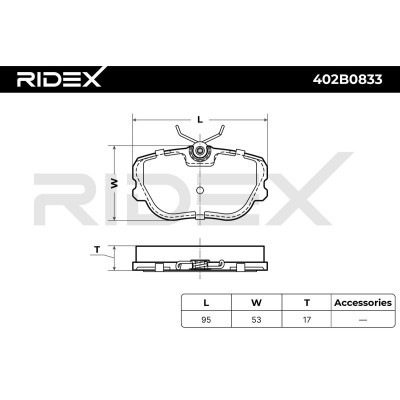 Klocki hamulcowe RIDEX 402B0833 402B0833 - foto 6
