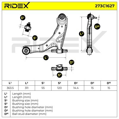 Wahacz RIDEX 273C1627 273C1627 - foto 7