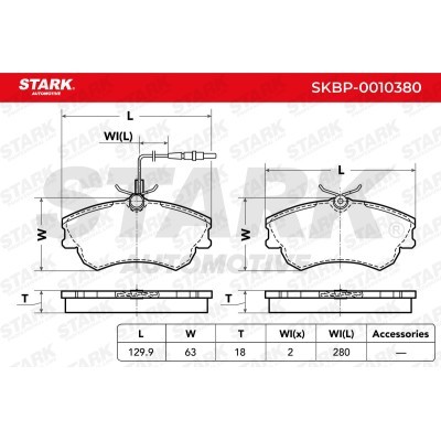 Klocki hamulcowe Stark SKBP-0010380 SKBP-0010380 - foto 3