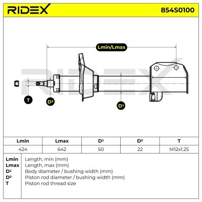 Amortyzator RIDEX 854S0100 854S0100 - foto 8