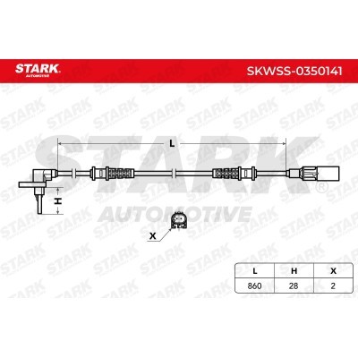 Czujnik ABS Stark SKWSS-0350141 SKWSS-0350141 - foto 5
