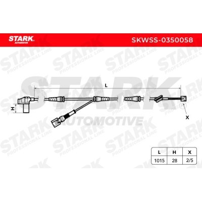 Czujnik ABS Stark SKWSS-0350058 SKWSS-0350058 - foto 3