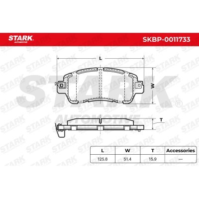 Klocki hamulcowe Stark SKBP-0011733 SKBP-0011733 - foto 5