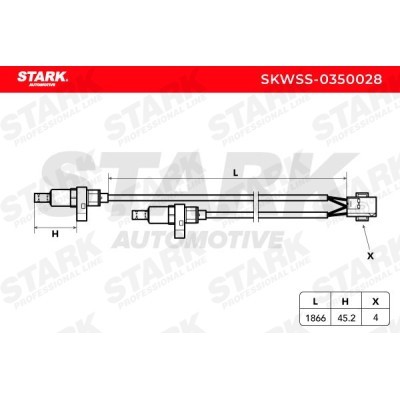 Czujnik ABS Stark SKWSS-0350028 SKWSS-0350028 - foto 3